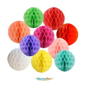 Esferas multicolor papel